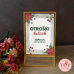 Božična tablica za otroški kotiček na božični zabavi ali praznovanju