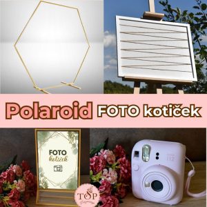 Izposoja celotnega fotokotička s polaroidnim fotoaparatom za poroko ali zabavo
